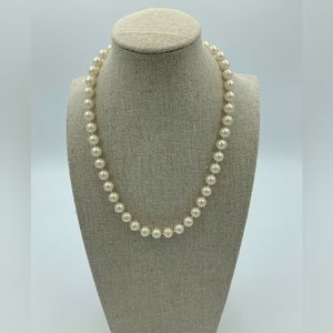 Faux pearl necklace